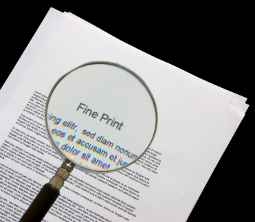fine print