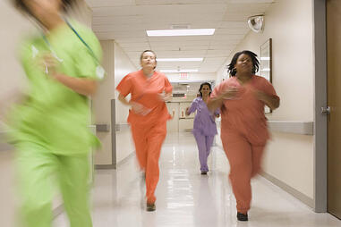 nurses running